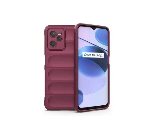 Realme C35 Kılıf Optimum Silikon - Bordo Realme C35 Kılıf Optimum Silikon - Bordo