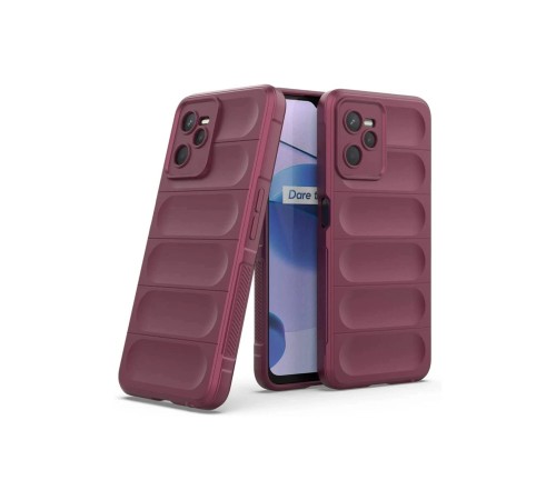 Realme C35 Kılıf Optimum Silikon - Bordo Realme C35 Kılıf Optimum Silikon - Bordo