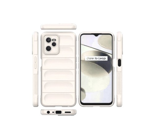 Realme C35 Kılıf Optimum Silikon - Krem