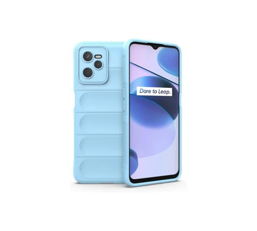 Realme C35 Kılıf Optimum Silikon - Sky Blue