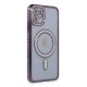 iPhone 11 Kılıf Joke Simli Magneticsafe Kılıf - Derin Mor