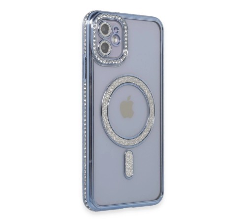 iPhone 11 Kılıf Joke Simli Magneticsafe Kılıf - Mavi iPhone 11 Kılıf Joke Simli Magneticsafe Kılıf - Mavi