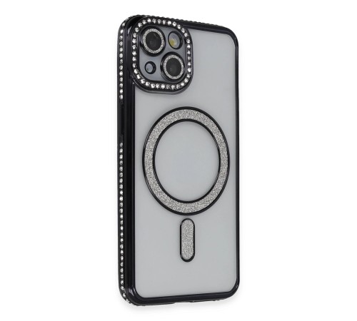iPhone 14 Kılıf Joke Simli Magneticsafe Kılıf - Siyah iPhone 14 Kılıf Joke Simli Magneticsafe Kılıf - Siyah