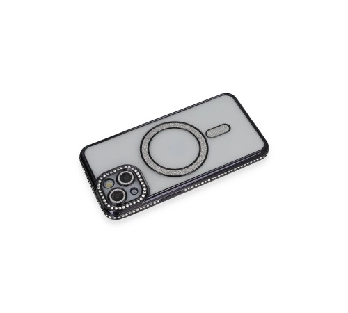 iPhone 14 Kılıf Joke Simli Magneticsafe Kılıf - Siyah iPhone 14 Kılıf Joke Simli Magneticsafe Kılıf - Siyah