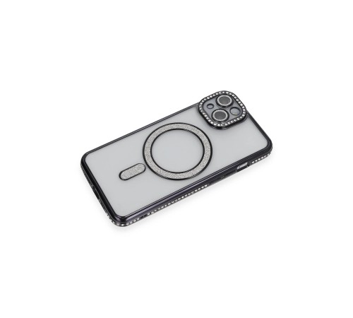 iPhone 14 Kılıf Joke Simli Magneticsafe Kılıf - Siyah iPhone 14 Kılıf Joke Simli Magneticsafe Kılıf - Siyah