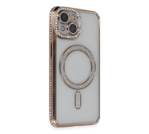 iPhone 14 Kılıf Joke Simli Magneticsafe Kılıf - Gold iPhone 14 Kılıf Joke Simli Magneticsafe Kılıf - Gold