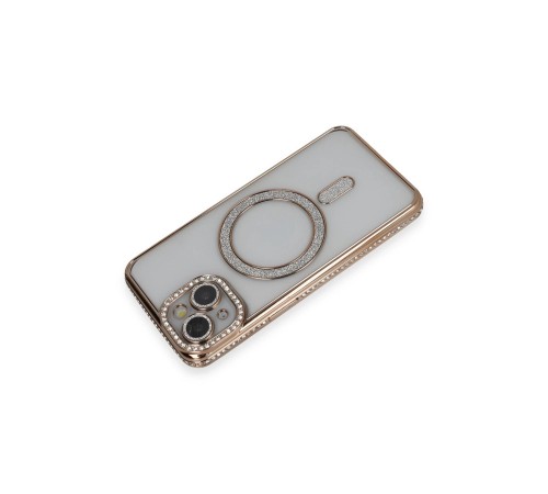 iPhone 14 Kılıf Joke Simli Magneticsafe Kılıf - Gold iPhone 14 Kılıf Joke Simli Magneticsafe Kılıf - Gold