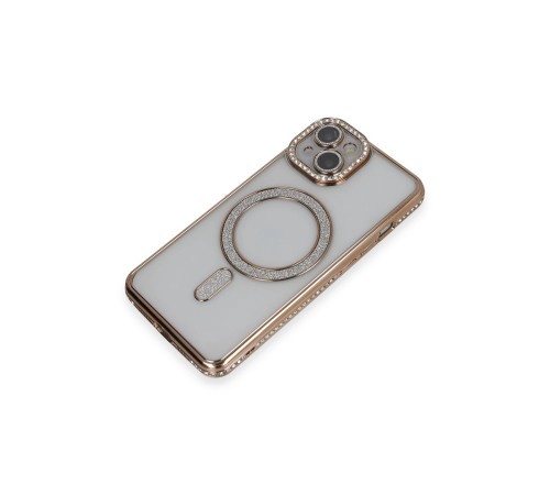 iPhone 14 Kılıf Joke Simli Magneticsafe Kılıf - Gold iPhone 14 Kılıf Joke Simli Magneticsafe Kılıf - Gold