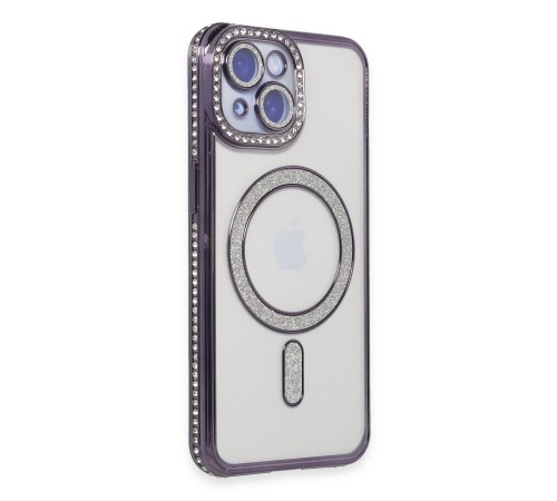 iPhone 14 Kılıf Joke Simli Magneticsafe Kılıf - Derin Mor iPhone 14 Kılıf Joke Simli Magneticsafe Kılıf - Derin Mor