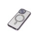 iPhone 14 Kılıf Joke Simli Magneticsafe Kılıf - Derin Mor