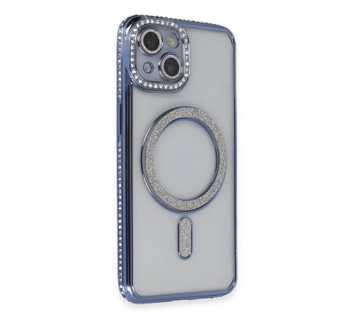 iPhone 14 Kılıf Joke Simli Magneticsafe Kılıf - Mavi iPhone 14 Kılıf Joke Simli Magneticsafe Kılıf - Mavi