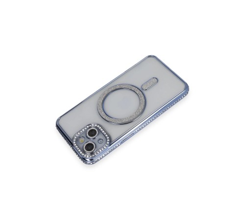 iPhone 14 Kılıf Joke Simli Magneticsafe Kılıf - Mavi iPhone 14 Kılıf Joke Simli Magneticsafe Kılıf - Mavi