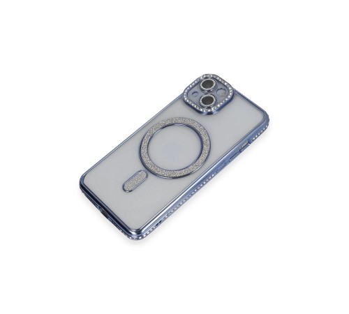 iPhone 14 Kılıf Joke Simli Magneticsafe Kılıf - Mavi iPhone 14 Kılıf Joke Simli Magneticsafe Kılıf - Mavi