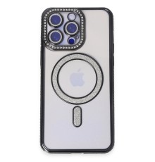 iPhone 14 Pro Kılıf Joke Simli Magneticsafe Kılıf - Siyah