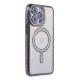 iPhone 14 Pro Kılıf Joke Simli Magneticsafe Kılıf - Derin Mor