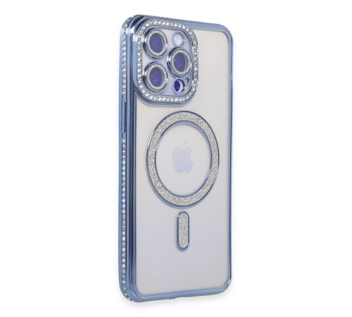 iPhone 14 Pro Kılıf Joke Simli Magneticsafe Kılıf - Mavi iPhone 14 Pro Kılıf Joke Simli Magneticsafe Kılıf - Mavi