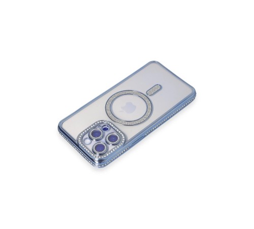 iPhone 14 Pro Kılıf Joke Simli Magneticsafe Kılıf - Mavi iPhone 14 Pro Kılıf Joke Simli Magneticsafe Kılıf - Mavi