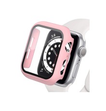 Apple Watch 44mm Camlı Kasa Ekran Koruyucu - Rose