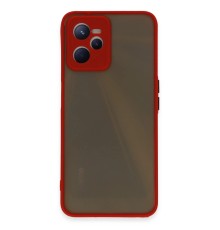 Realme C35 Kılıf Montreal Silikon Kapak - Kırmızı