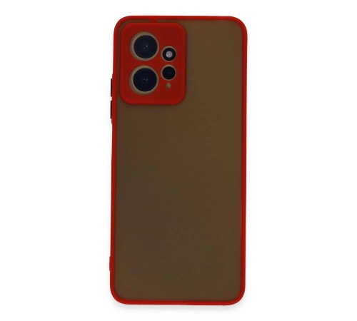 Xiaomi Redmi Note 12 4G Kılıf Montreal Silikon Kapak - Kırmızı Xiaomi Redmi Note 12 4G Kılıf Montreal Silikon Kapak - Kırmızı