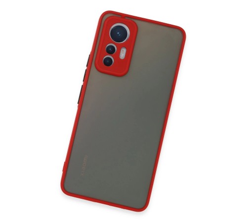 Xiaomi Mi 12 Lite Kılıf Montreal Silikon Kapak - Kırmızı