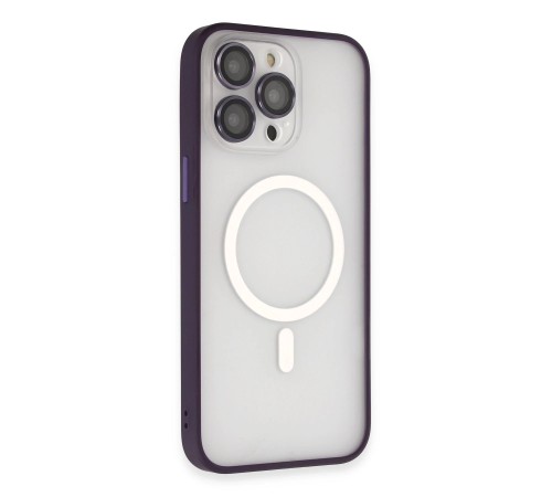iPhone 14 Pro Max Kılıf Martin Lens Magneticsafe Kapak - Derin Mor iPhone 14 Pro Max Kılıf Martin Lens Magneticsafe Kapak - Derin Mor
