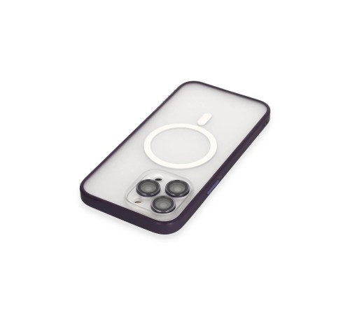 iPhone 14 Pro Max Kılıf Martin Lens Magneticsafe Kapak - Derin Mor iPhone 14 Pro Max Kılıf Martin Lens Magneticsafe Kapak - Derin Mor