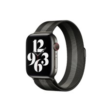 Apple Watch 38mm Metal Mıknatıslı Kordon - Siyah-Beyaz