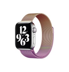 Apple Watch 38mm Metal Mıknatıslı Kordon - Mor-Rose