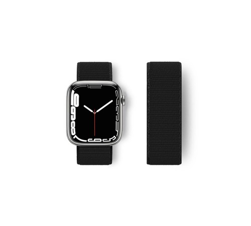 Apple Watch 38mm Hasırlı Cırtcırtlı Kordon - Siyah Apple Watch 38mm Hasırlı Cırtcırtlı Kordon - Siyah