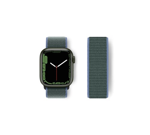 Apple Watch 38mm Hasırlı Cırtcırtlı Kordon - Mavi-Yeşil Apple Watch 38mm Hasırlı Cırtcırtlı Kordon - Mavi-Yeşil