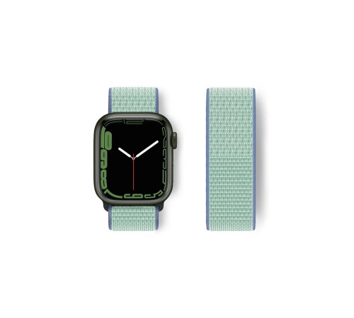Apple Watch 42mm Hasırlı Cırtcırtlı Kordon - Mavi-Turkuaz Apple Watch 42mm Hasırlı Cırtcırtlı Kordon - Mavi-Turkuaz