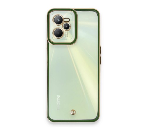 Realme C35 Kılıf Liva Lens Silikon - Yeşil Realme C35 Kılıf Liva Lens Silikon - Yeşil
