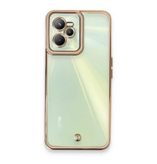 Realme C35 Kılıf Liva Lens Silikon - Pudra