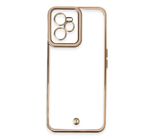 Realme C35 Kılıf Liva Lens Silikon - Pudra Realme C35 Kılıf Liva Lens Silikon - Pudra