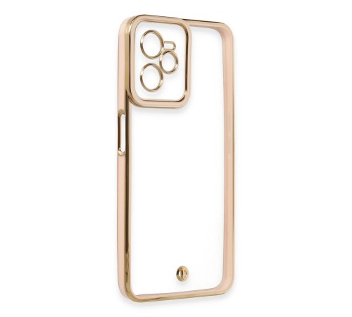 Realme C35 Kılıf Liva Lens Silikon - Pudra Realme C35 Kılıf Liva Lens Silikon - Pudra