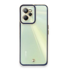 Realme C35 Kılıf Liva Lens Silikon - Mavi