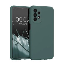 Samsung Galaxy A23 4G Kılıf First Silikon - Koyu Yeşil