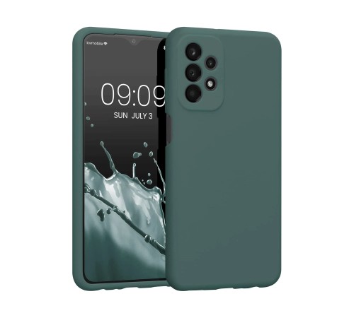 Samsung Galaxy A23 4G Kılıf First Silikon - Koyu Yeşil