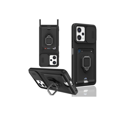 Xiaomi Poco X5 5G Kılıf Zuma Kartvizitli Yüzüklü Silikon - Siyah Xiaomi Poco X5 5G Kılıf Zuma Kartvizitli Yüzüklü Silikon - Siyah