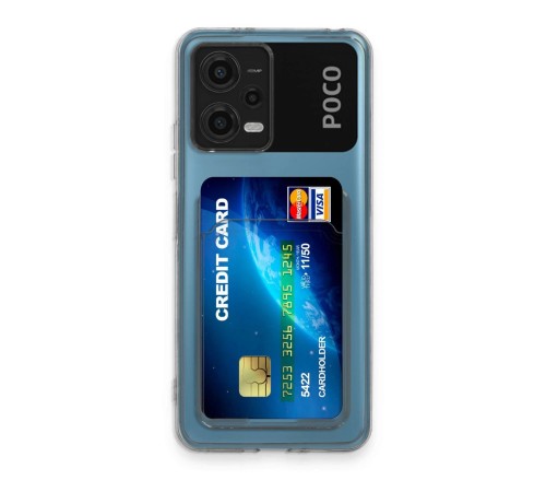 Xiaomi Poco X5 5G Kılıf Kart Şeffaf Silikon - Şeffaf Xiaomi Poco X5 5G Kılıf Kart Şeffaf Silikon - Şeffaf