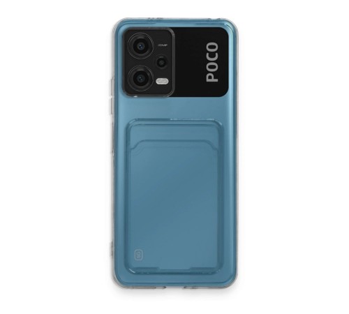 Xiaomi Poco X5 5G Kılıf Kart Şeffaf Silikon - Şeffaf Xiaomi Poco X5 5G Kılıf Kart Şeffaf Silikon - Şeffaf