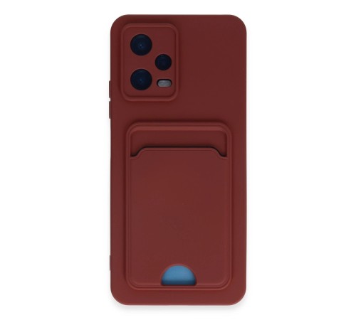 Xiaomi Poco X5 5G Kılıf Kelvin Kartvizitli Silikon - Bordo Xiaomi Poco X5 5G Kılıf Kelvin Kartvizitli Silikon - Bordo