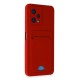 Xiaomi Poco X5 5G Kılıf Kelvin Kartvizitli Silikon - Kırmızı