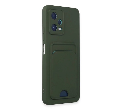 Xiaomi Poco X5 5G Kılıf Kelvin Kartvizitli Silikon - Koyu Yeşil Xiaomi Poco X5 5G Kılıf Kelvin Kartvizitli Silikon - Koyu Yeşil