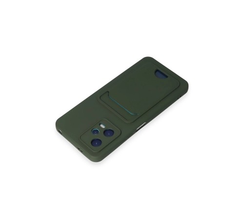 Xiaomi Poco X5 5G Kılıf Kelvin Kartvizitli Silikon - Koyu Yeşil Xiaomi Poco X5 5G Kılıf Kelvin Kartvizitli Silikon - Koyu Yeşil
