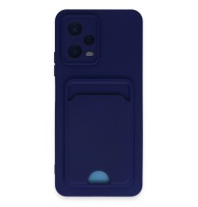 Xiaomi Poco X5 5G Kılıf Kelvin Kartvizitli Silikon - Lacivert