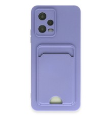 Xiaomi Poco X5 5G Kılıf Kelvin Kartvizitli Silikon - Lila