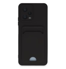 Xiaomi Poco X5 5G Kılıf Kelvin Kartvizitli Silikon - Siyah