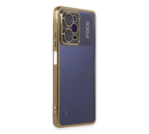 Xiaomi Poco X5 Pro 5G Kılıf Razer Lensli Silikon - Gold